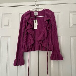 Purple cardigan size small